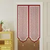 Cortina de Porta Irregular Estilo Francês, Meia Cortina para Vaso Sanitário e Banheiro, Cortina Divisória de Tecido, Cortina de Quarto, Cortina Divisória de Cozinha, Não Requer Furação