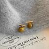 Pendientes retro de piedra de ojo de tigre de alta calidad, pendientes femeninos de estilo Maillard de nicho, pendientes de temperamento moderno que combinan con todo, al por mayor