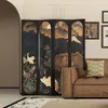 Tela estilo americano, retrô e luxuosa, para divisórias de ambientes em salas de estar, hall de entrada, residências, hotéis, escritórios e quartos; dobrável e móvel