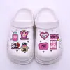 Diapositivas para Zapatos con Tema de Billetes Rosas Accesorios para Zapatos de Goma Blanda de PVC Hebillas para Zapatos Bolsas de Playa Hebillas Decorativas DIY Venta al por Mayor Transfronteriza
