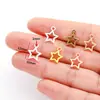 Accesorios de joyería DIY de aleación colgante de estrella de cinco puntas hueco pulsera llavero colgante decorativo L348