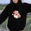 Moletom com Capuz Estampado Papai Noel Transfronteiriço Comércio Exterior Amazon Temuwish Atacado