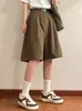 Pantalones Cortos de Traje Bordados de Pierna Recta de Verano para Hombres y Mujeres, Pantalones Casuales Versátiles de Pierna Ancha Sueltos de Cinco Puntos, Pantalones Cortos de Traje de Verano para Hombres