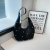 Bolso de Remaches de Gamuza Transfronterizo para Mujer de Gran Capacidad 2025 Nuevo Otoño e Invierno Retro de un Solo Hombro Cruzado para Viaje Bolso Dumpling