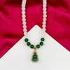 Collar de Jade Blanco, Collar de Madreperla con Cuentas Redondas de Jade Blanco de 8 mm, Colgante de Calabaza con Hebilla de Seguridad, Nueva Joyería Transfronteriza para Transmisión en Vivo