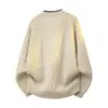 Otoño Invierno 2026 Nuevo Suéter Casual con Capucha Falso de Dos Piezas para Hombre Juventud Holgado Casual Chaqueta Tejida