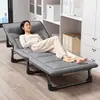 Cama plegable individual Artefacto para siesta de oficina Silla con respaldo para dormir Puede acostarse completamente Cama de acompañamiento para hospital Cama plegable para exteriores