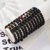 Pulseira Transfronteiriça Hot Sale 12 Constelações para Homens e Mulheres Pulseira de Contas de Pedra Ágata Pulseira para Casal Contas Elásticas Pulseira de Casal