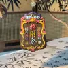 Acessórios de pingente tradicionais feitos à mão da popular marca HeXiang, ornamento para pendurar no carro, amuleto triangular da paz