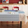 Toalha de mesa estilo vintage, lavável, impermeável, resistente a óleo, toque de luxo e alta qualidade, novo modelo 2026 Pano de mesa de café PVC