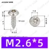 Tornillos Autoperforantes de Acero Inoxidable 304 de Cabeza Redonda Ranurada Gb7380 Antirrobo Autoperforantes Cola Puntiaguda Tornillos de Rosca Gruesa M2-M6