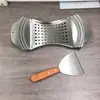 Juego de Herramientas Multifuncionales para Sopa de Gnocchi de Acero Inoxidable Colador de Camarones Fríos Casero Colador de Fideos de Pescado Prensa para Cocinar Pasta Estirar Fideos Venta al por Mayor