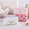 Estuche de Lápices de Alta Apariencia Estilo Coreano Bolsa de Almacenamiento de Papelería para Estudiantes Bolsa de Maquillaje Simple Estuche de Lápices Portátil para Niñas