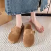 Sandálias Birkenstock de Couro Genuíno para Mulheres, Mules Fechados de Solado Grosso para Uso Externo, Novo Estilo Slip-On Preguiçoso Primavera/Verão 2026