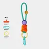 Cordón para teléfono móvil, correa de muñeca, cruzado, ajustable, con cuentas, lindo, de alta gama, correa de cuello personalizada al por mayor con tarjetero