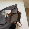 Bolsa Pequena Texturizada Retro Transfronteiriça Feminina 2024 Nova Chegada Bolsa de Balde Portátil Moda Casual para o Dia a Dia Bolsa Transversal