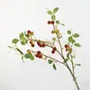 Ramo Grande de Frutas de Framboesa Simulada Flor Artificial Frutas Vermelhas Decoração de Sala de Estar Adereços para Fotografia de Casamento Arranjo Decoração Atacado