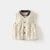 Chaleco para bebé para ropa de abrigo de otoño, Ropa de otoño para bebé Clase A, Chaleco acolchado de algodón de princesita, Chaleco grueso de invierno para bebés y niños pequeños