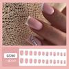 Uñas Postizas Largas Trapezoidales Estilo Chica Popular de Internet con Pedrería, Encaje y Diseños de Palmeras, Variedad de Uñas Postizas Pre-Diseñadas, Uñas Falsas Removibles