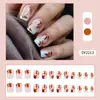 Uñas Vestibles Listas para Año Nuevo, Parches de Uñas Postizas Desmontables, Piezas de Uñas con Arte de Uñas Estilo Corto de Alta Gama, Venta al por Mayor desde el Fabricante