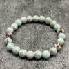 Pulsera de cuentas elástica de 8 mm de polvo de piedra ojo de tigre cristal piedra volcánica amatista hematita ágata roja pulsera de cuentas elástica transfronteriza