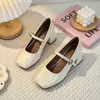 Zapatos de Piel Franceses Suaves Tacón Grueso Mary Janes Zapatos Individuales 2026 Nuevo Estilo Coreano Punta Cuadrada Mary Janes Tacones Altos Venta al por Mayor
