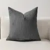 Funda de Cojín para Sofá de Pana Rayas Maíz Color Sólido Transfronteriza Tela Color Sólido Cojín Trasero de Cama para el Hogar Dropshipping