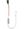 SP002E mini 3 teclas led control de color mágico 2812B luz a todo color con WS2811 tira de luz dimmer USB