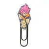Dragon Ball Grapas Grandes Suministros de Oficina Grapas Creativas Lindas Pines en U Marcadores de Libros de Dibujos Animados de PVC Venta al por Mayor