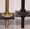 Columna Colgante Simple de Aleación de Aluminio Tubo Redondo Estante de Almacenamiento Estante de Almacenamiento de Metal Soporte Simple para Barra Colgante