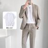 Primavera e Outono Luz Madura Duffian Conjunto de Terno Bonito Casual Terno Masculino Calças Conjunto com Homens Bonitos