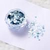 Lantejoulas de Manicure Transfronteiriças Sereia Ji Coreano Grandes Lantejoulas Gradiente Tamanho Mix and Match Cyber Red Flash Blue Unhas de Lantejoulas