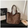 Bolsa de Tela Ligera de Gran Capacidad Transfronteriza para Mujer 2026 Nuevo Bolso Tote de Moda de Nicho Versátil Casual para el Trabajo