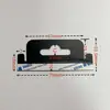 Gancho pp negro gancho de agujero de avión gancho de caja de color pvc gancho de agujero triangular transparente mascota autoadhesivo gancho de caja de embalaje pp