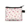 Nova Bolsa Floral Bolsa Feminina Portátil Bolsa de Cartão Chave Chave Armazenamento Saco Moeda Moeda Coin Coin Saco Bolsa de Cartão Saco Quadrado Pequeno