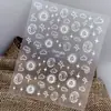 Série Duyuer Adesivos de Unha Populares Estilo Influenciador Realista com Suporte Adesivo para Decoração de Unhas DIY