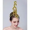 Jiaozhou Yangko tocado abanico apertura danza plaza danza cuadrada tocado de plaza danza clásica folclórica latina actuación de danza cuadrada por Mai Taibao