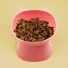Comedero para gatos de pie alto boca inclinada 15 grados protección del cuello comedero de arroz para gatos comedero para perros anti-golpes Comedero para gatos de aspecto atractivo comedero para beber