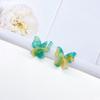 Color Acrílico Cepillado Hecho a Mano Colorido Mariposa Flor Fresco Aretes Adornos para la Cabeza Accesorios DIY