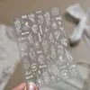 Pegatinas Finas y Flexibles para Uñas, Calcomanías Populares de Estilo Oscuro para Uñas con un Toque de Lujo, Diseños Mixtos de Pegaso Gótico, Uñas Portables