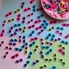 Óculos de amor coloridos fofos acessórios de patch de borracha macia DIY capa de celular grampo de cabelo corda de cabelo fivela de sapato material de joia