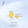 Puzuo Retenção Forte de Cor Ouro Brilhante 24K Acessórios DIY Botões de Roda Espaçadores Acessórios para Pulseira Colar Espaçadores para Artesanato Atacado