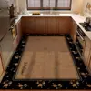 Tapete de Cozinha Estilo Medieval, Antiderrapante, Resistente a Óleo, Limpável com Pano, Tapete Lavável de Terra de Diatomáceas, Tapete Absorvente de Água e Resistente à Sujeira para Entrada de Casa