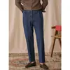 Jeans Retro Americanos para Hombre, Pantalones Casuales Versátiles de Pierna Recta a la Moda, Pantalones Cortos Elásticos de Cintura Estilo Británico para Negocios