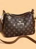 Bolso para Madre de Mediana Edad Estilo Retro de Alta Gama Estampado para Presbicia Bolso Bandolera Cruzado de Hombro Nuevo 2025 para Mujer