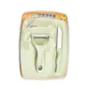 Conjunto de Facas de Frutas, Suplemento Alimentar para Bebês, Utensílios de Cozinha para Legumes, Conjunto de Três Peças, Faca de Descascar, Tábua de Corte, Conjunto Colorido Criativo Fofo em Caixa