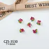 Joyería para Uñas Montón de Diamantes Mini Estéreo Caramelo Refresco Montón de Diamantes Colorido Rectangular Corazón Pedrería Metal Accesorios para Uñas