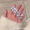 Pasador de Ganchillo de Lana Hecho a Mano DIY Orejas de Conejo Lindas Pasador Estéreo de Hierba Flor Pasador BB de Lana Hecho a Mano