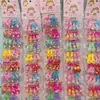 Gorro de Dibujos Animados para Estudiantes Set Infantil Pasador Pinza BB Niñas Lindos Accesorios para el Cabello Gorro Joyería Binaria Gomas Elásticas Infantiles