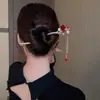 Acessórios de Cabelo Hanfu Estilo Antigo, Grampos de Cabelo Versáteis de Liga Metálica com Franjas Retrô, Enfeites para Coques, Grampos de Cabelo Estilo Chinês Novo para Atacado